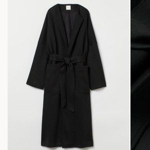 H&M Long Black Wool Coat
